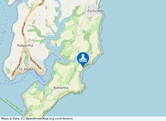 Towan Beach on the map