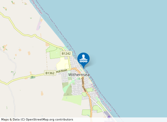 Withernsea Beach on the map