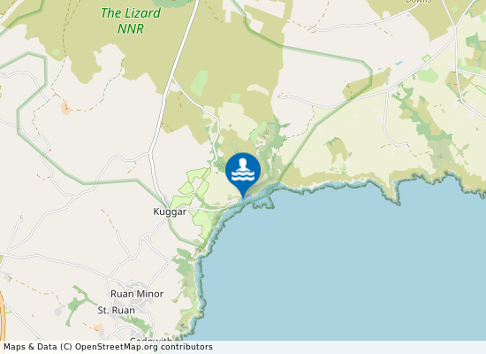 Kennack Sands on the map