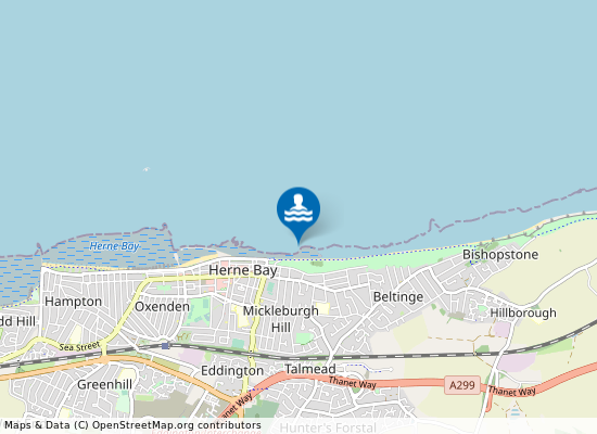 Herne Bay on the map