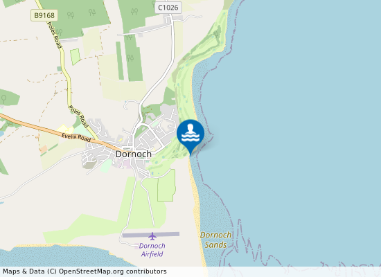 Dornoch Beach on the map