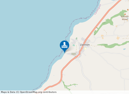 Llanon Beach on the map