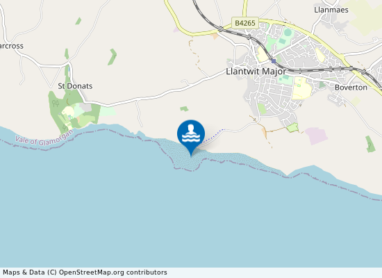 Llantwit Major Beach on the map