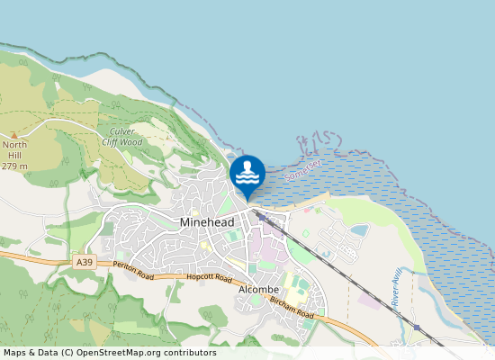 Minehead Terminus Beach on the map