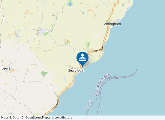 Newbiggin Beach on the map