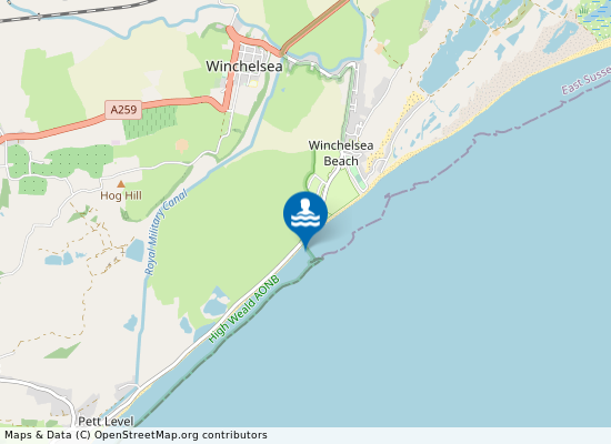 Winchelsea on the map