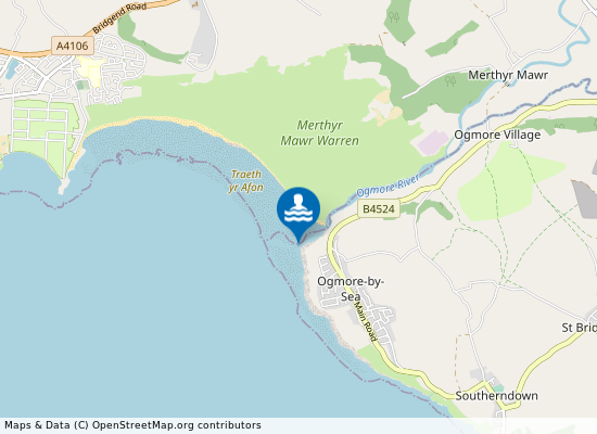 Ogmore Slip Beach on the map