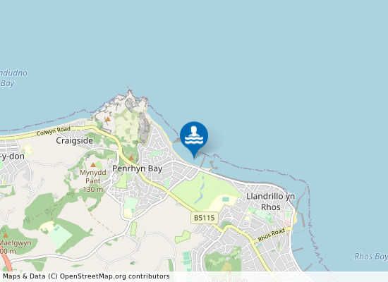 Penrhyn Bay on the map