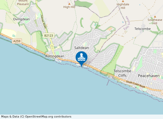 Saltdean on the map