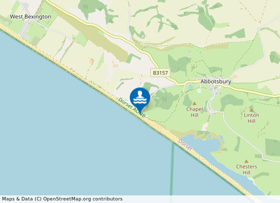 Abbotsbury Beach on the map