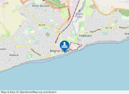 Bognor Regis East on the map