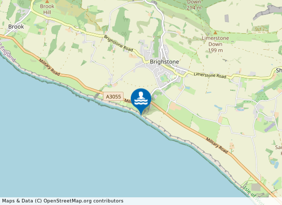 Brighstone Beach on the map