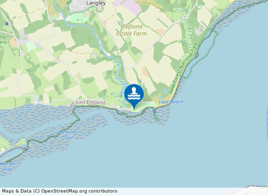 Lepe on the map