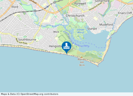 Bournemouth Hengistbury West on the map