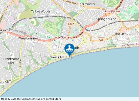 Bournemouth Pier on the map