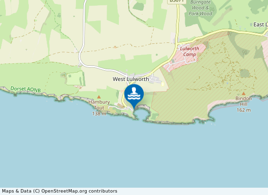 Lulworth Cove on the map