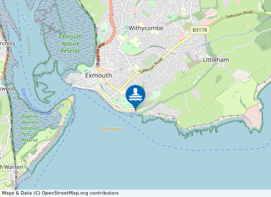 Exmouth on the map