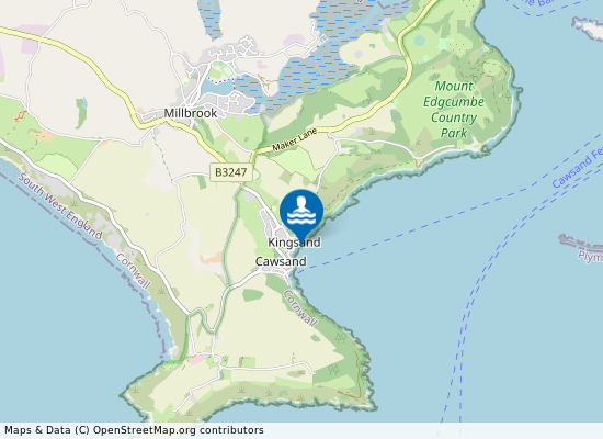 Kingsand on the map