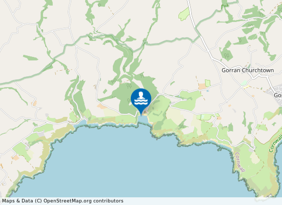 Porthluney on the map