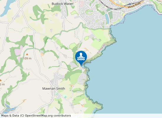 Maenporth on the map