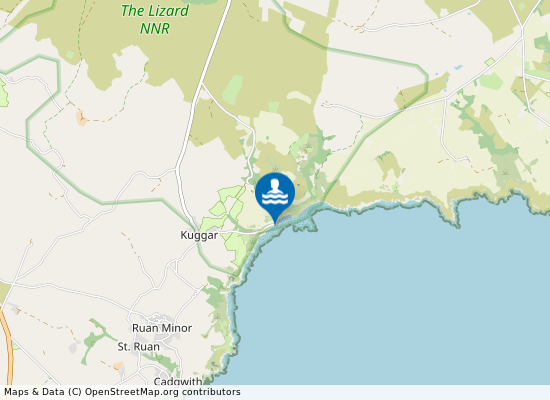 Kennack Sands on the map