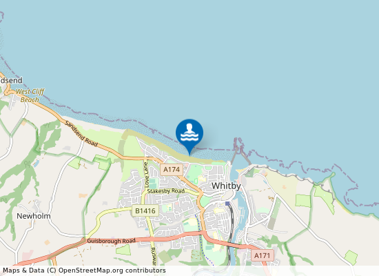 Whitby on the map