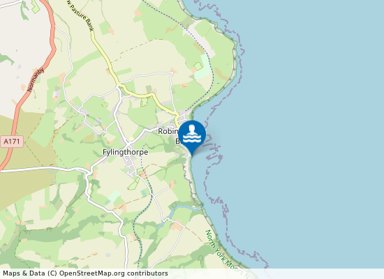 Robin Hoods Bay on the map