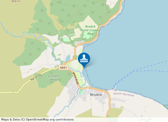 Brodick Bay on the map