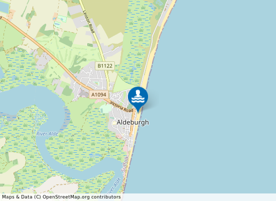 Aldeburgh Beach on the map