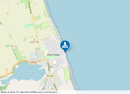 Hornsea on the map