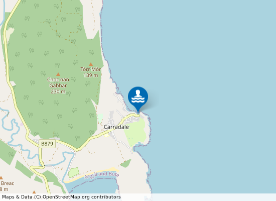 Carradale Beach on the map