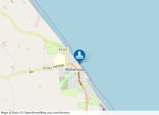 Withernsea on the map