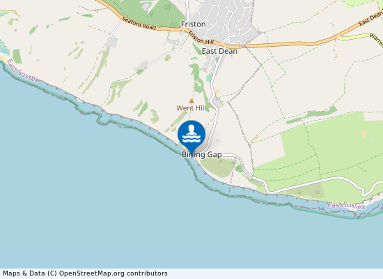 Birling Gap on the map