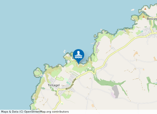 Bossiney Haven Beach on the map