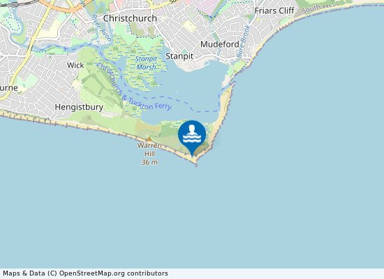 Bournemouth Hengistbury Head Beach on the map