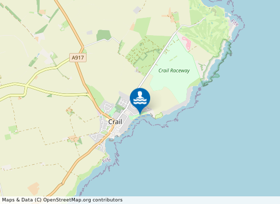 Crail Beach on the map