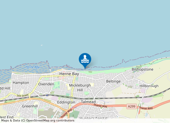 Herne Bay on the map