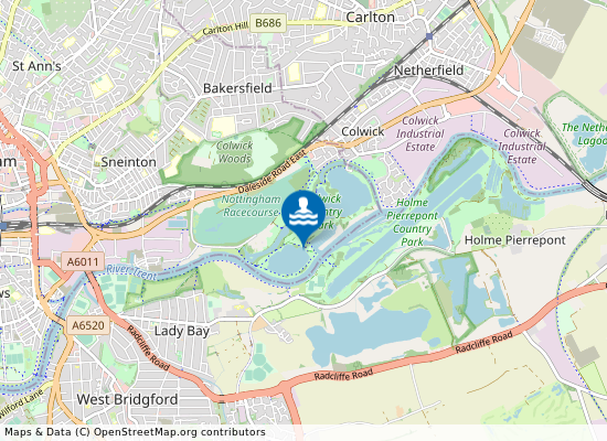 Colwick Country Park (West Lake) on the map