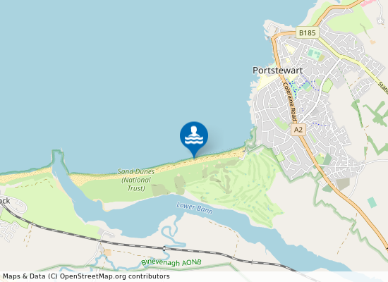 Portstewart Strand Beach on the map