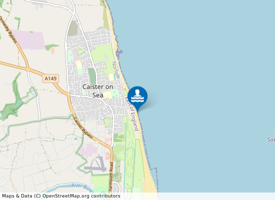 Caister Point on the map