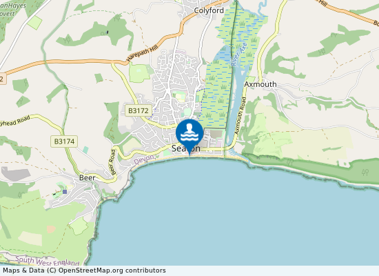 Seaton Beach on the map