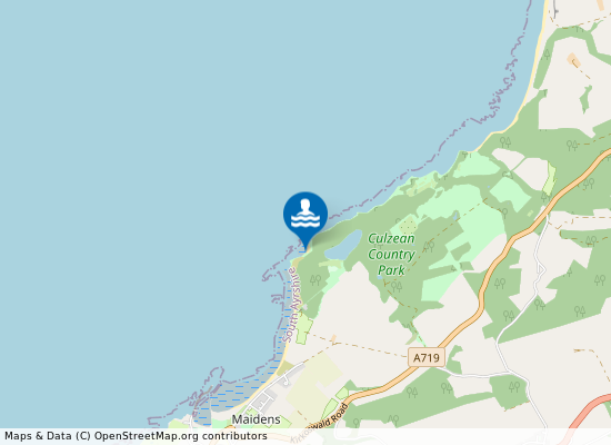 Culzean Beach on the map