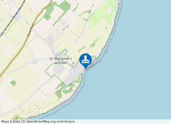 St Margaret`s Bay on the map